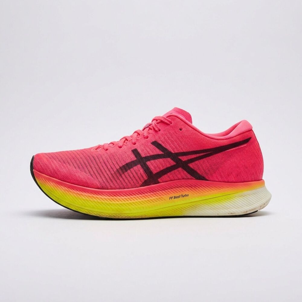 ASICS Metaspeed Sky Running Shoes Men’s 10.5 Pink Yellow Carbon Plate Road